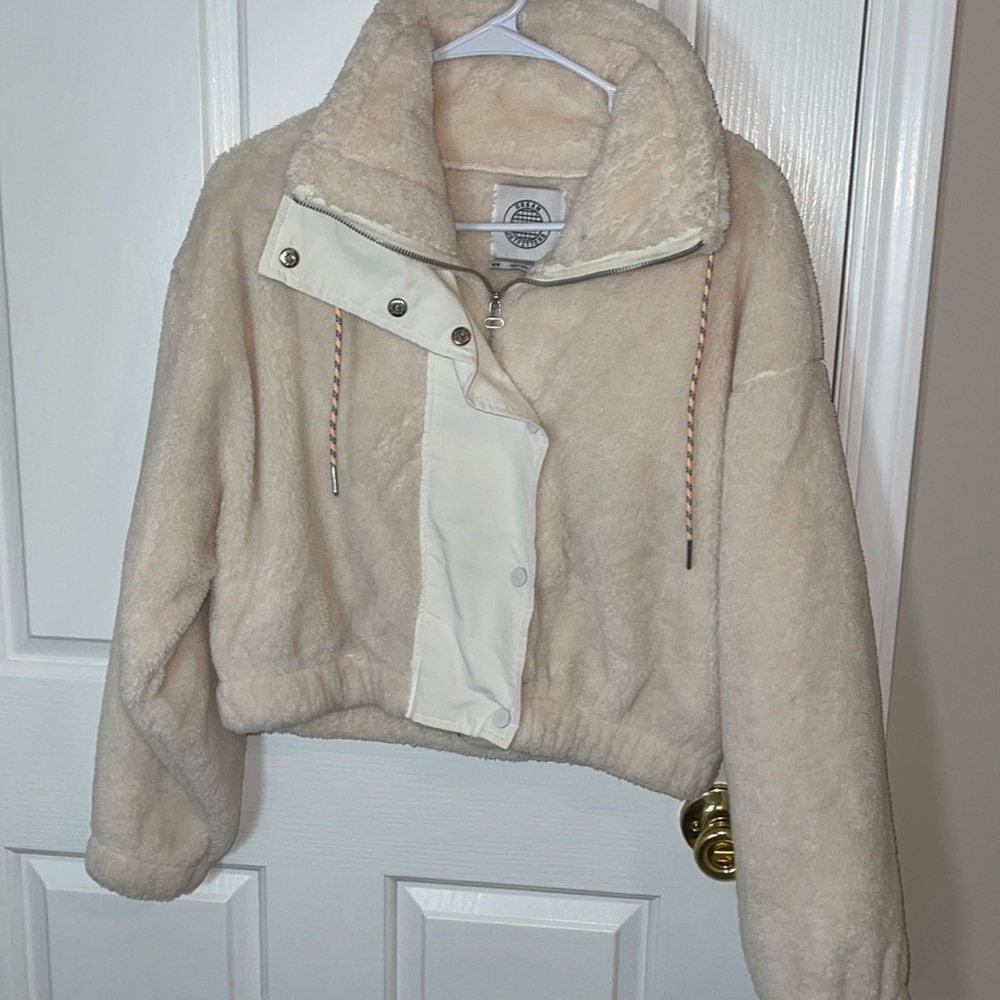 Urban Outfitters Fuzzy Cropped Jacket